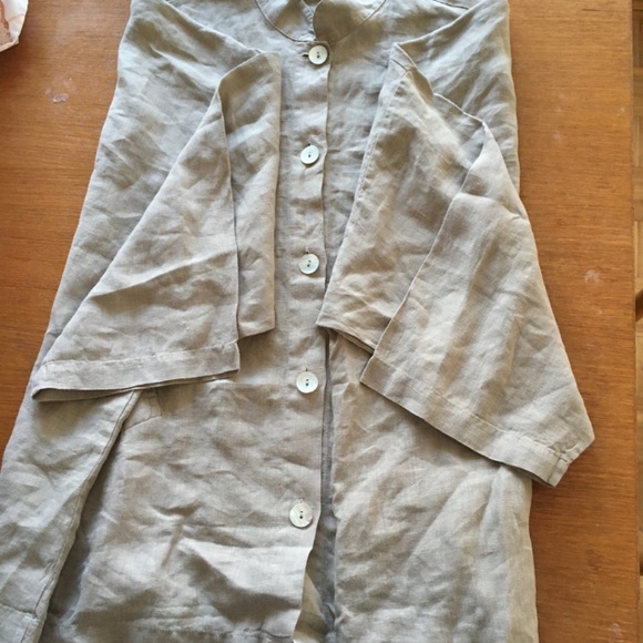 bryn Walker, Oversized Tunic - 100% Linen Made in USA🇺🇸! - Picture 7 of 11